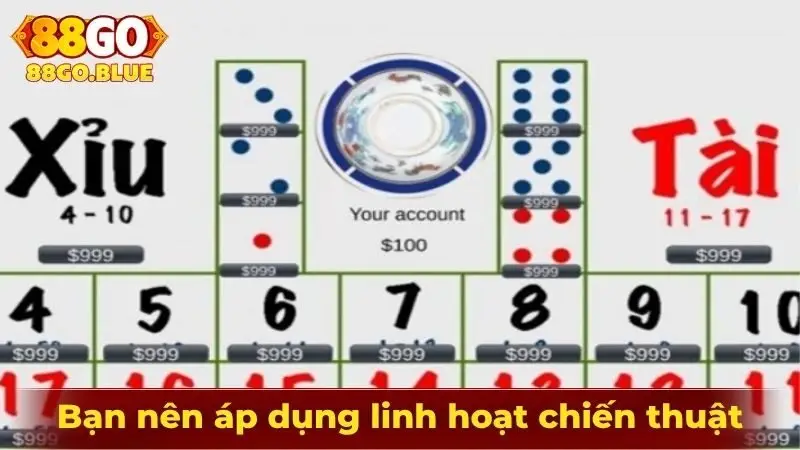 Người chơi nên áp dụng linh hoạt chiến thuật chơi để đạt hiệu quả cao nhất